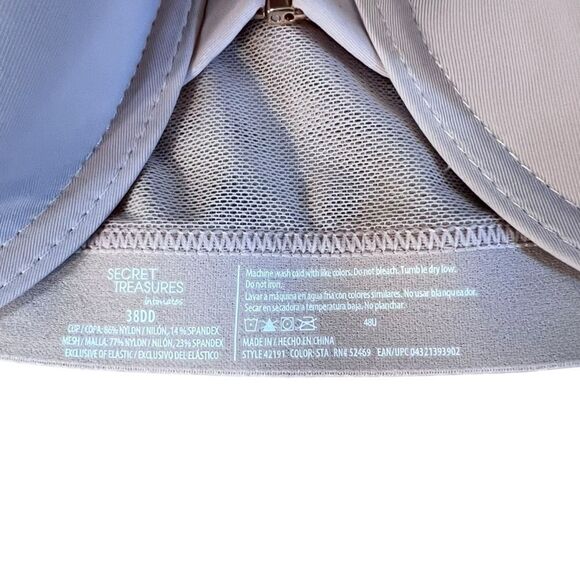 Secret Treasures nude mesh racerback front closure bra 38DD - Picture 2 of 5